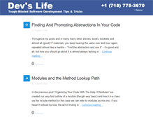 Tablet Screenshot of devslife.com